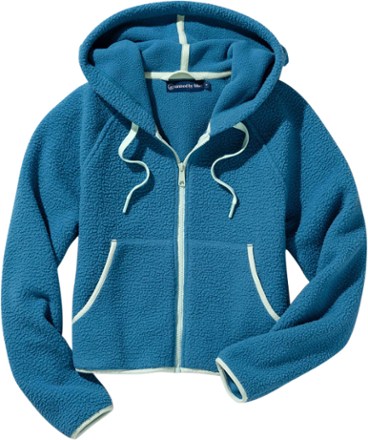 light blue sherpa hoodie