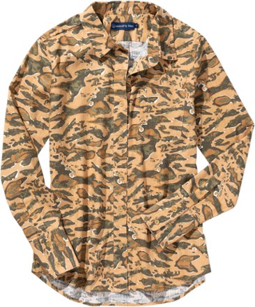 Hemp Printed Button-Down Shirt - Women's