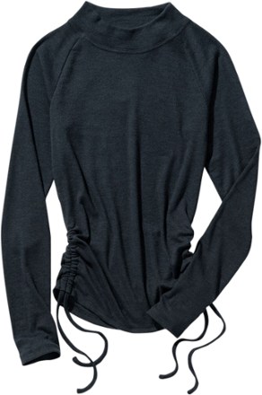 Sporty Cinch Mock-Neck Top - Women's
