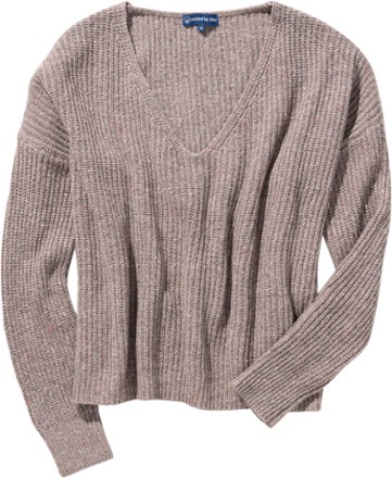 Recycled Wool V-Neck Sweater - Women's