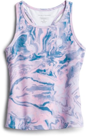 Clarice Marble Swirl Active Tank Top - Kids' Size 16