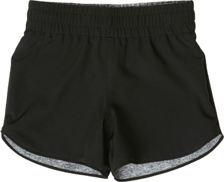 Wanda Reversible Active Shorts - Black/Grey - Kids'