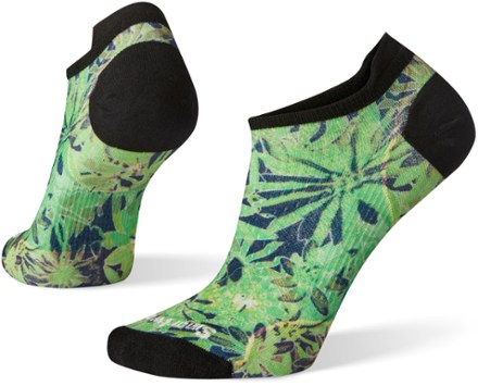 Bike Zero Cushion Dazed Daisy Print Low Ankle Socks - Women's