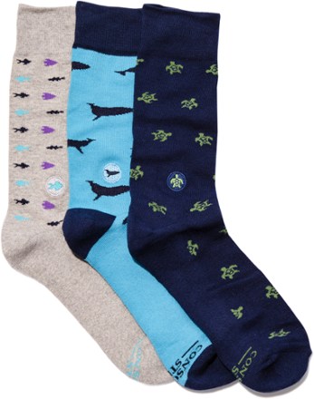 Protect Ocean Animals Socks Gift Box - 3 Pairs