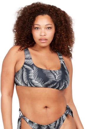 VOLCOM Stay Or Leaf Back Tie Swimsuit Top - Women's 0