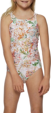 Arden Floral Tie Straps One-Piece Swimsuit - Kids'