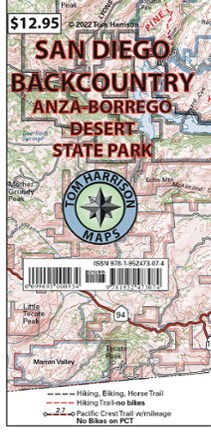 San Diego Backcountry Map: Anza-Borrego Desert State Park