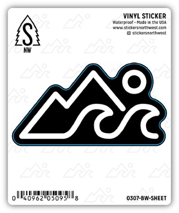 Mountains & Waves Sticker