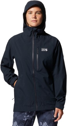 Mountain hardwear waterproof deals jacket womens