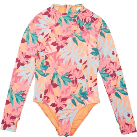 Roxy Active Long-Sleeve Back-Zip One-Piece Swimsuit - Women's