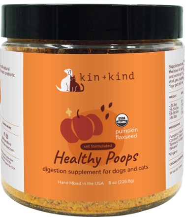 Organic Healthy Poops Supplement for Dogs and Cats