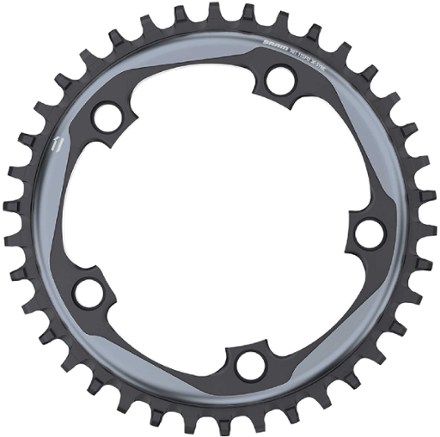 X-SYNC Road 11-Speed Chainring - Polished Grey/Matte Black