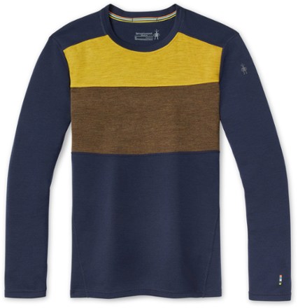 Classic Thermal Merino Colorblock Base Layer Crew Top - Men's
