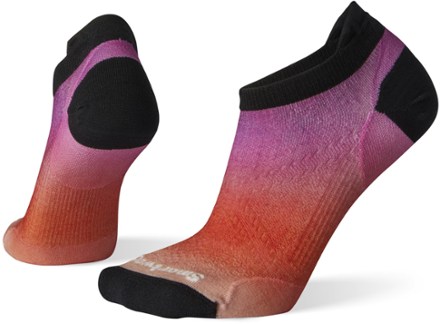 Run Zero Cushion Ombre Print Low Ankle Socks - Women's