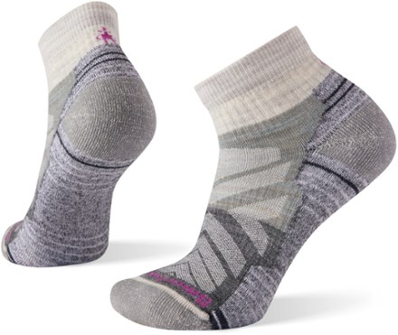 Hike Light Cushion Color-Block Pattern Ankle Socks - Women's