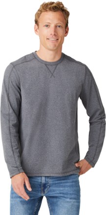 FreeCycle Sueded Melange Long-Sleeve Crew Shirt - Men's