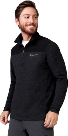 Free Country Sueded Spacedye Half-Zip Colorblock Mock-Neck Shirt - Men's 0