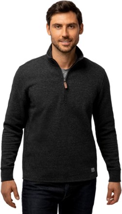 Glenclyffe Waffle Quarter-Zip Mock-Neck Shirt - Men's