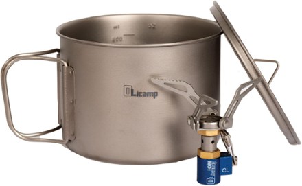 OliCamp Ion Stove with Titanium Space Saver Pot