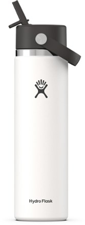 Hydroflask 24 oz Wide Mouth Water Bottle w/ Straw Lid - White