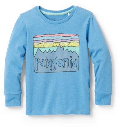 Patagonia Baby Regenerative Organic Certified Cotton Fitz Roy Skies Long-Sleeve T-Shirt - Toddlers' 0