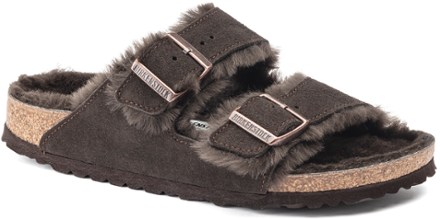 ??New ▶️ Birkenstock ◀️ Arizona Shearling Sandals EU 43 Men’s 10 Arizona Shearling Suede Leather in Color Mink | BIRKENSTOCK US main image 4