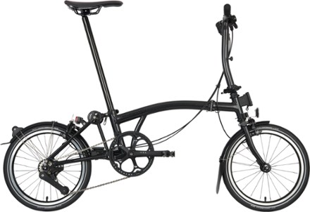 Brompton P Line Superlight Urban Folding Bike - Low Black