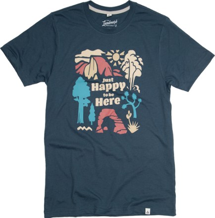 The Landmark Project Just Happy to Be Here T-Shirt 0
