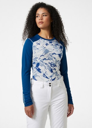 Helly Hansen Lifa Active Graphic Crew Base Layer Top - Women's 0