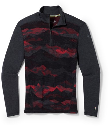 Smartwool Classic Thermal Merino Patterned Quarter-Zip Base Layer Top - Men's 0