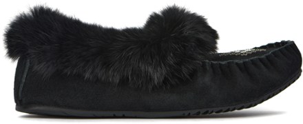 Manitobah Women's Faux Fur Street Suede Moccasins