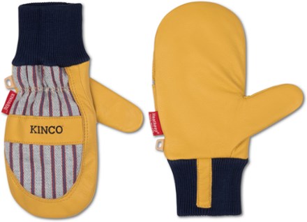 Kinco Lined Grain Leather-Palm Mittens - Kids' 0
