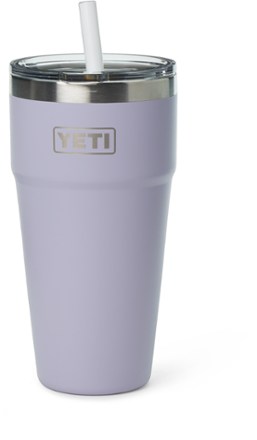 Yeti - 26 oz Rambler Stackable Cup with Straw Lid Black