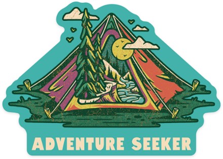 Lantern Press Adventure Seeker Tent Sticker