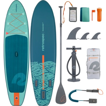 Retrospec Weekender 2 Inflatable Stand Up Paddle Board with Paddle - 10'6" 0