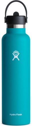 Hydro Flask Standard-Mouth Vacuum Water Bottle with Flex Straw Cap - 24 fl. oz. 0