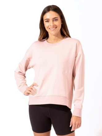 Threads 4 Thought Tricot Pocket Pullover Crew Sweatshirt - Women's 0