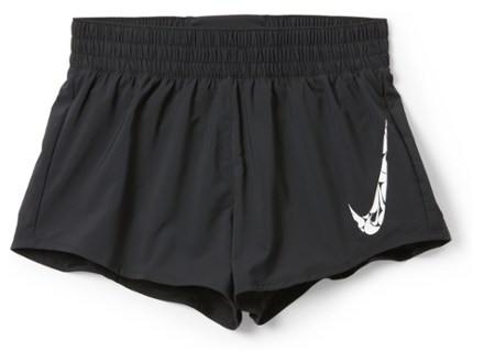 Nike black and white shorts womens clearance