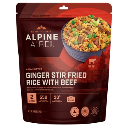 AlpineAire Foods Ginger Stir Fried Rice with Beef - 2 Servings