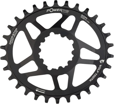 Wolf Tooth Components Oval Direct Mount Chainring - SRAM 3-Bolt Mountain Cranks - 6 mm Offset