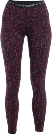 Icebreaker 200 Oasis Macro Forms Base Layer Leggings - Women's 0