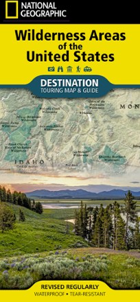 National Geographic Wilderness Areas of the United States Map