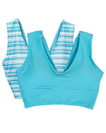 Nani Swimwear Women's Reversible Switch V Crop Swimsuit Top