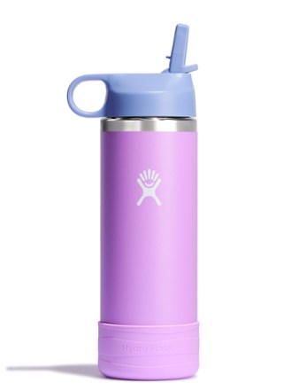 Hydro Flask Kids' Wide-Mouth Water Bottle with Straw Cap and Bottle Boot - 18 fl. oz. 0