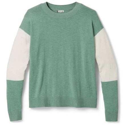 (取寄) スマートウール レディース エッジウッド カラーブロック クルー セーター Smartwool women Edgewood Colorblock Crew Sweater Almond Donegal Women's Edgewood Colorblock Crew Sweater - Smartwool US