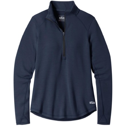 BasisPeak Wool Midweight Half-Zip Base Layer Top - Women's