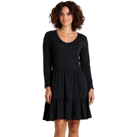 Toad&Co Women's Marley Tiered Long-Sleeve Dress