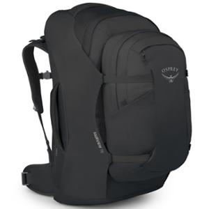osprey farpoint 80 as check-in luggage Travel backpack recycled polyester black body AirScape backpanel Osprey | Farpoint | 80