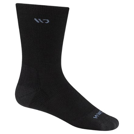 Wide Open Women's Solid Cushioned Crew Socks
