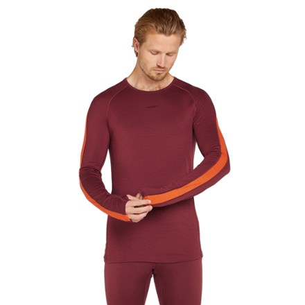 Icebreaker 200 ZoneKnit Long-Sleeve Crewe Base Layer Thermal Top - Men's 0